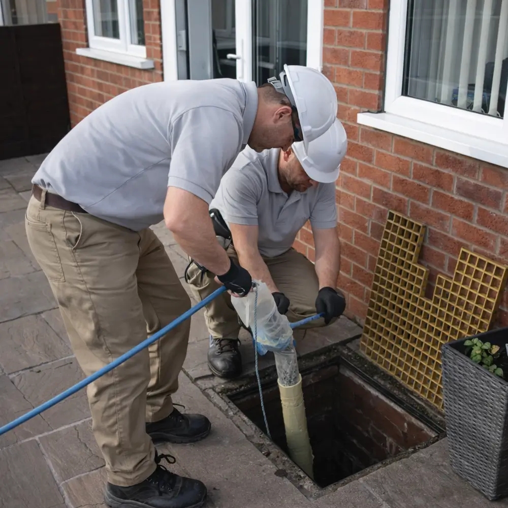 Blocked drain repair service in Swanley